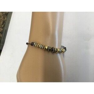 Lizzy James Multi Colored Metal Bead Bracelet